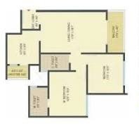 2 BHK Floor Plan